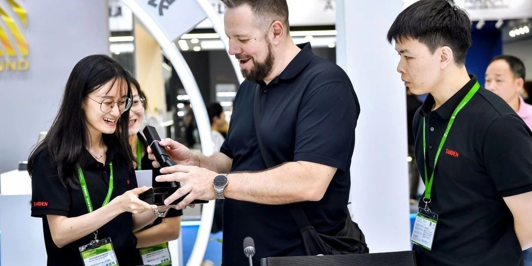 The TAIDEN team is showcasing conference technology at Prolight + Sound Guangzhou